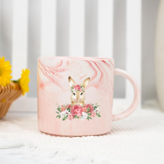 Bunny Rabbit Novelty Marble Mugs