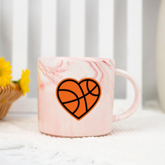 I love Basketball Players Marble Mugs