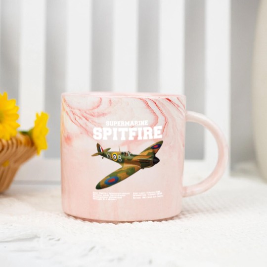 Supermarine Spitfire | WW2 Plane Marble Mugs