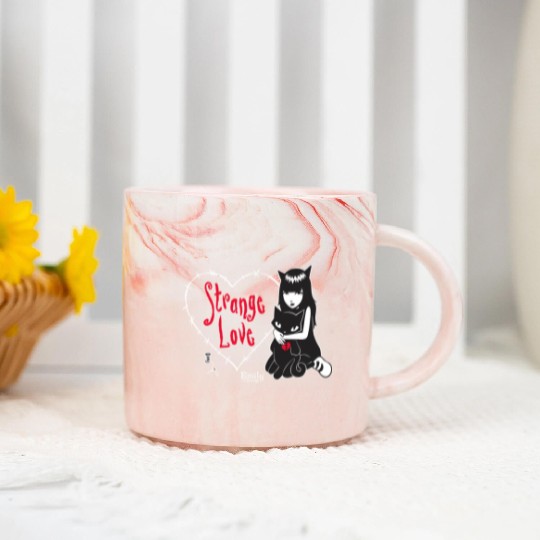 Emily The Strange Strange Love Marble Mugs