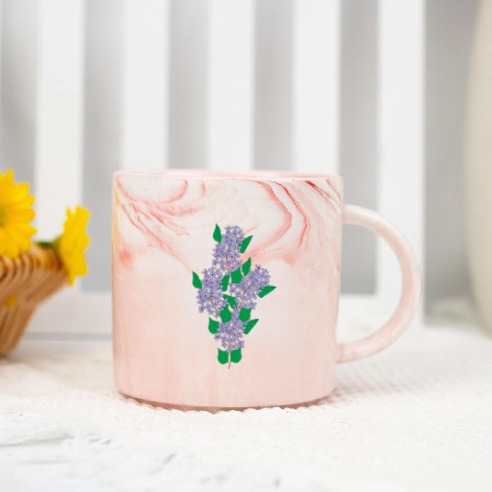 Lilac Flower T ShirtLilac Marble Mugs by Alekvik