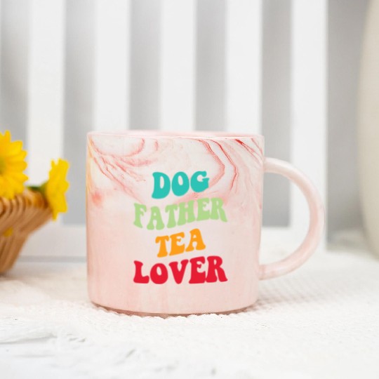 Dog Father Tea Lover Iii Marble Mugs