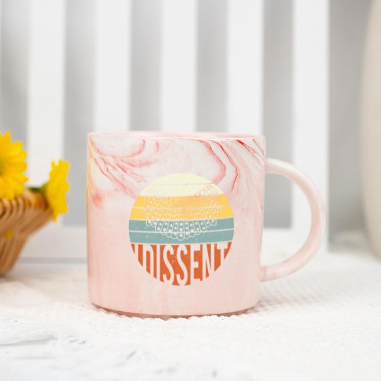 I Dissent Quote Marble Mugs