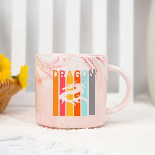 Dragon On Your Marble Mugs