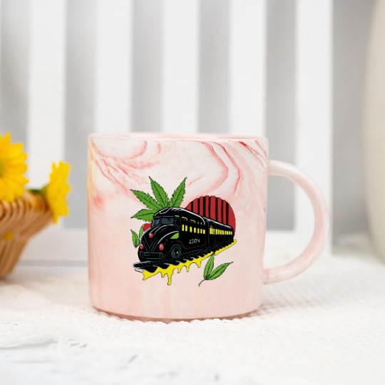 Zion Train Marble Mugs