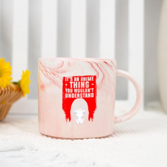 Manga Senpai Anime Marble Mugs