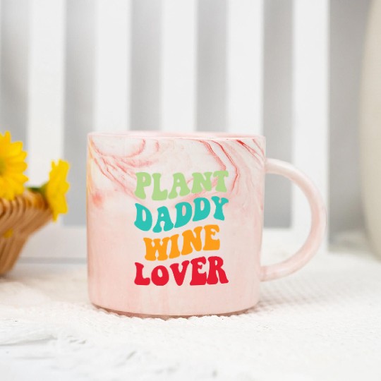 Plant Daddy Wine Lover Iii Marble Mugs
