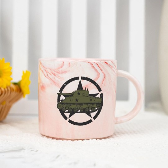 M4 Sherman | World War 2 Vehicle Marble Mugs