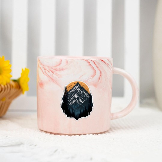 Natur Wildlife Outdoor Forest Camping Hiking Marble Mugs