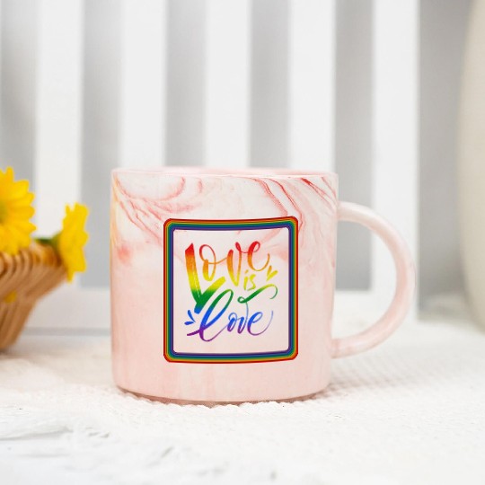 love is love Marble Mugs