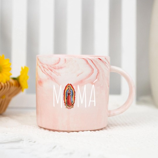 Our Lady Of Guadalupe Virgin Mary Marble Mugs