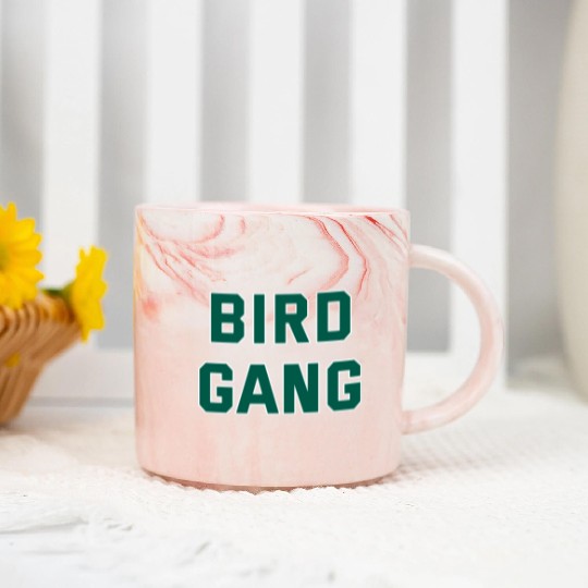 Bird Gang Marble Mugs