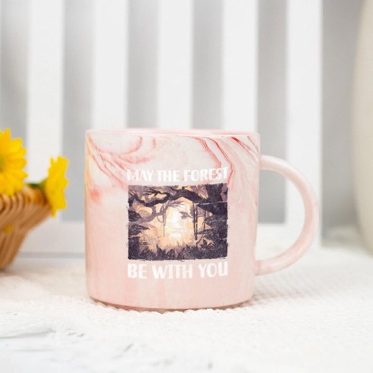 Forest Forests Wilderness Forester Marble Mugs