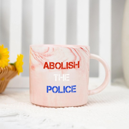 Abolish The Police Blm Marble Mugs
