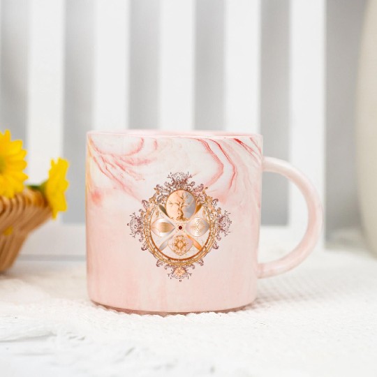 magic amulet, golden tree of life symbol Marble Mugs