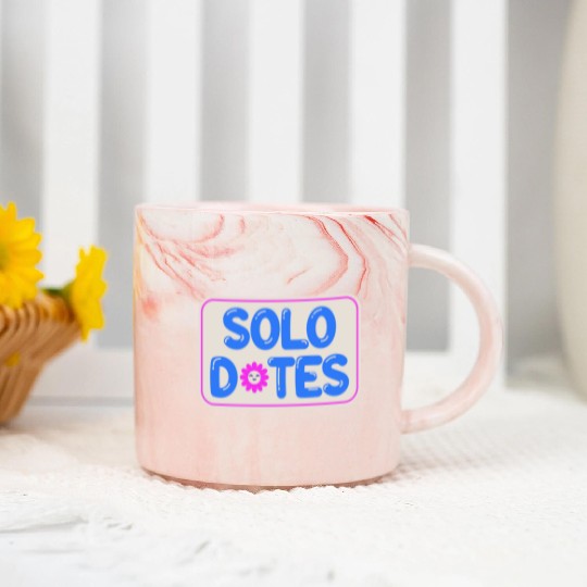 Solo Dates Self Love hippie Marble Mugs
