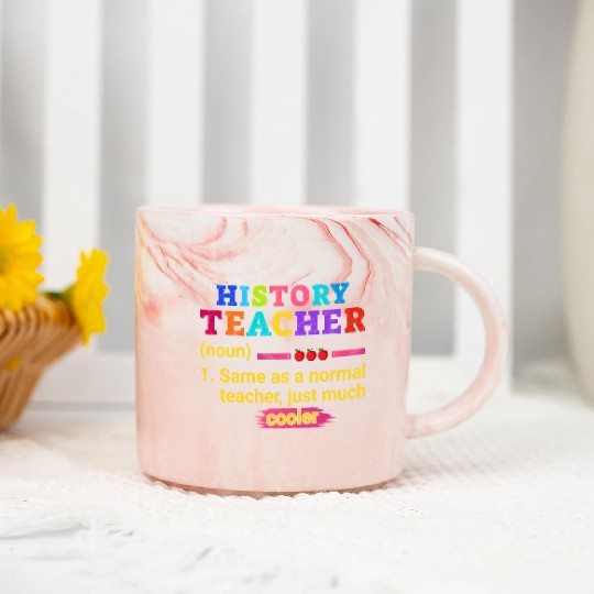 History Teacher Definition Funny Back To School Marble Mugs