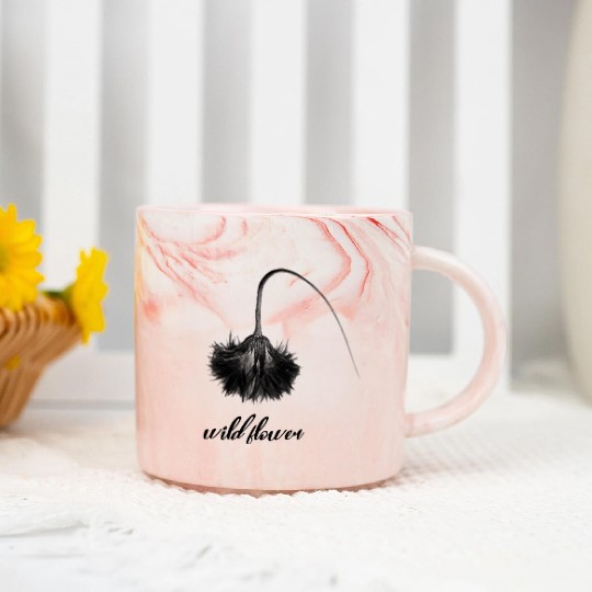 wild flower Marble Mugs