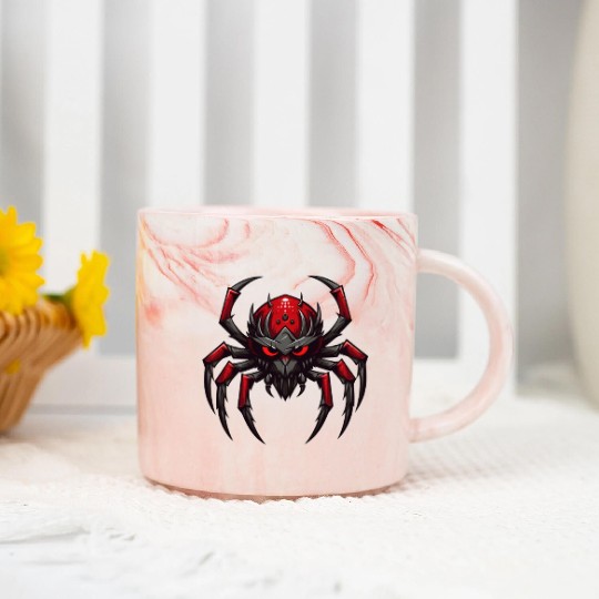Angry spider, Spider logo, Spider robot monster Marble Mugs
