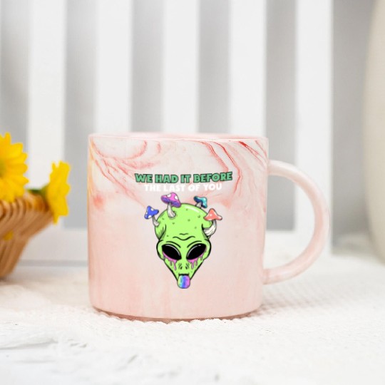 The Last Of Us All Mushroom Infected Green Alien Marble Mugs