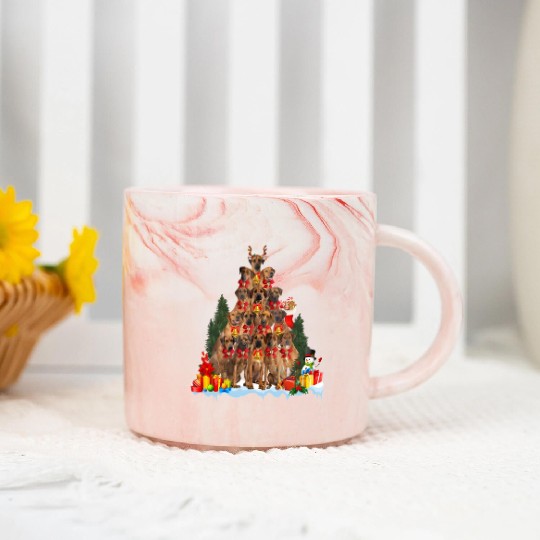 Pajama Rhodesian Ridgeback Tree Marble Mugs