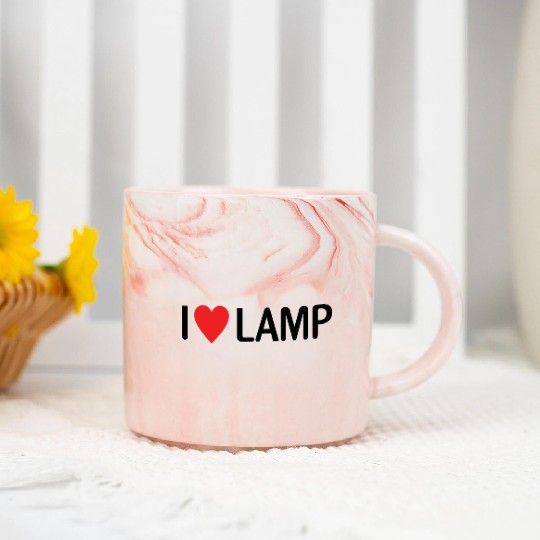 I Love Lamp Marble Mugs