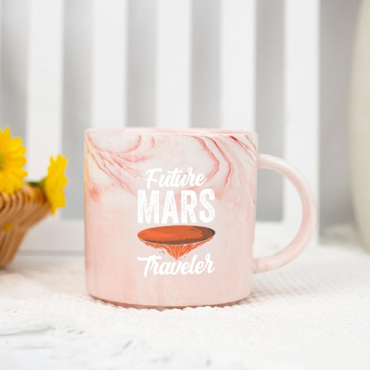 Future Mars Traveler Explorer Planet Space Marble Mugs