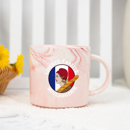 Bastille Day Marianne Of France French Revolution Marble Mugs