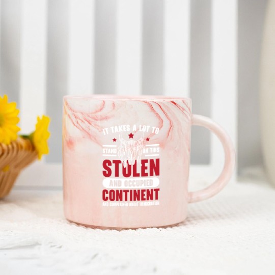 Aboriginal Indians Indigenous Native American Day Marble Mugs