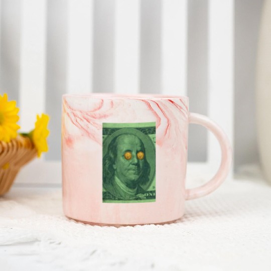 Benjamin Franklin Bitcoin Marble Mugs