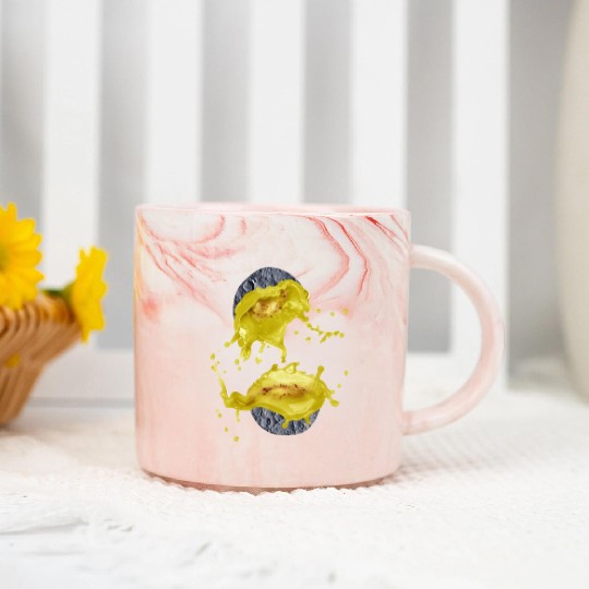 Natural Fruit,LUNAR FRUIT KIWI Marble Mugs