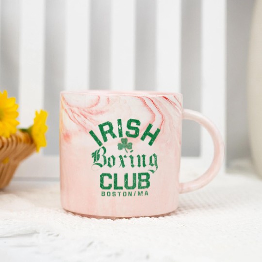 Irish Boxing Club Boston Massachusetts Marble Mugs