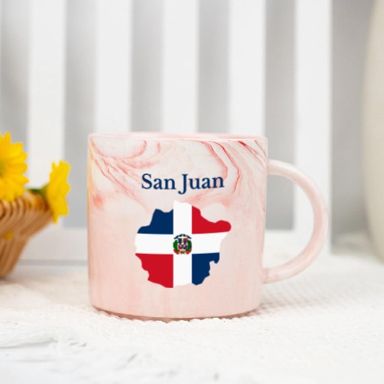 San Juan Province Dominican Republic Marble Mugs