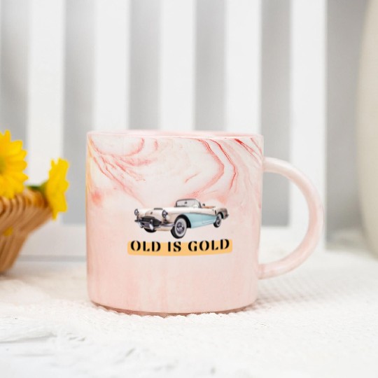 OLD IS GOLD Marble Mugs