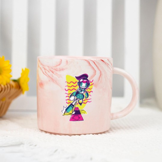 Dance Robot Retro Marble Mugs