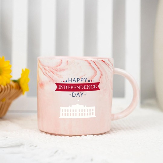 Happy independence day Marble Mugs