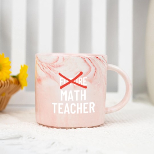 DESIGNFuture Math Teacher Marble Mugs