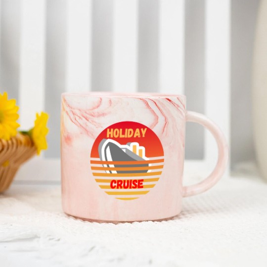 Cruise across the ocean Marble Mugs
