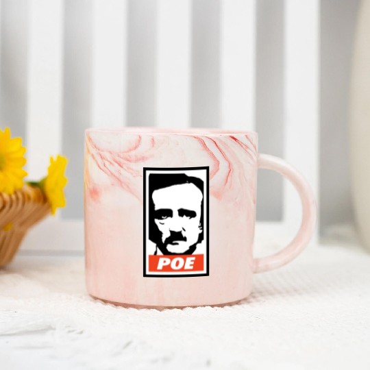 Edgar Allan Poe Marble Mugs