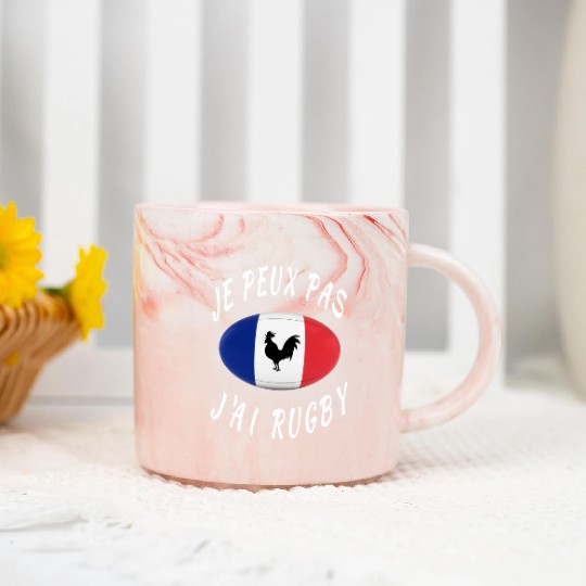 Je Peux Pas J ai Rugby France Rugby Cadeau Marble Mugs