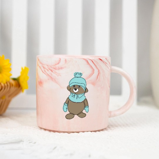 "Fun and Easy Teddy Bear Design Tutorial for Begi Marble Mugs