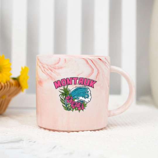 Montauk New York Summer Nyc Tropical Montaukett Marble Mugs