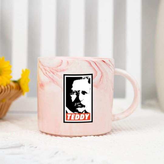 Teddy Roosevelt Marble Mugs