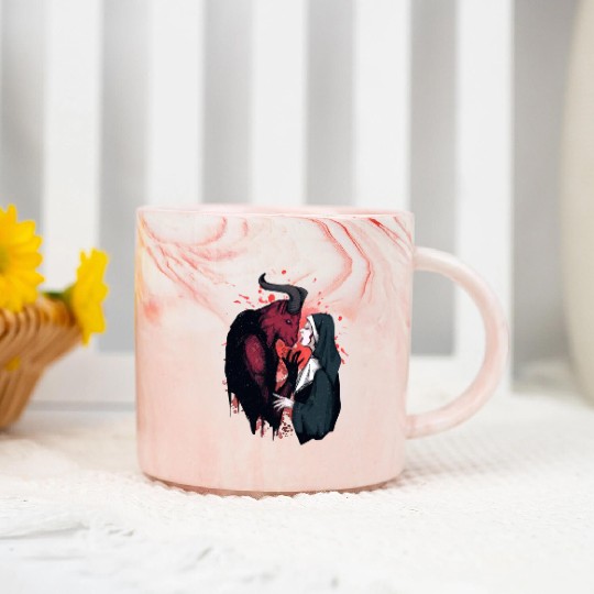 Forgive me father - possessed by devil Marble Mugs