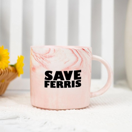 Save Ferris 70s Marble Mugs