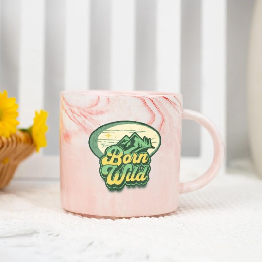 born wild; nature; wilderness; Marble Mugs