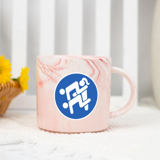 Funny Bisexual Pride Swinger Polygamist Street Marble Mugs