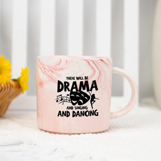 Hilarious Theater Play Performing Acting Dancing Marble Mugs