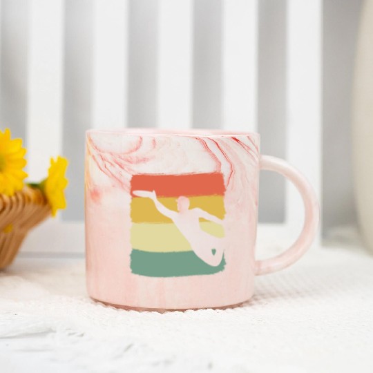 Ultimate Frisbee Player Frisbee Player Marble Mugs