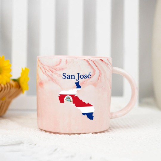 San Jose Province Costa Rica Marble Mugs